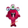 Pink martian Mascot Costume, Pink martian Costume