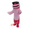 Pink shark Dolphin Mascot Costume, Pink shark Dolphin Costume