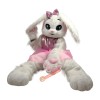 Pink white rabbit Costume Easter Bunny Mascot Costume, Pink white rabbit Costume Easter Bunny Costume