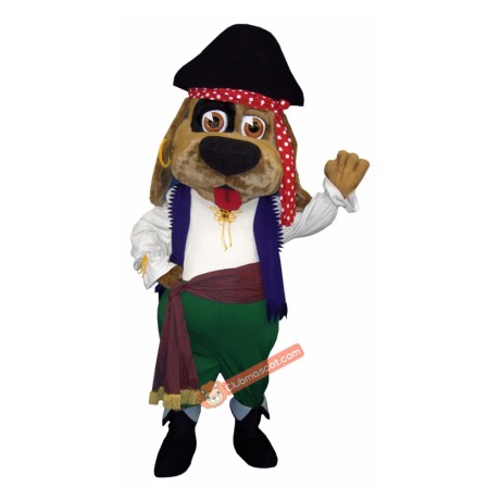 Pirate Dog Mascot Costume, Pirate Dog Costume