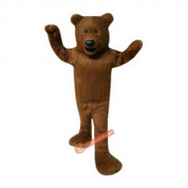 Plush Brown Bear Cartoon Mascot Costume, Plush Brown Bear Cartoon Costume