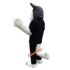 Police Gray Wolf Cartoon Mascot Costume, Police Gray Wolf Cartoon Costume