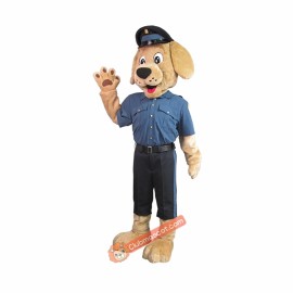 Police Handsome Dog Mascot Costume, Police Handsome Dog Costume