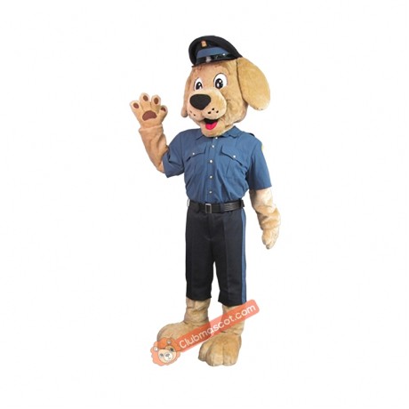 Police Handsome Dog Mascot Costume, Police Handsome Dog Costume