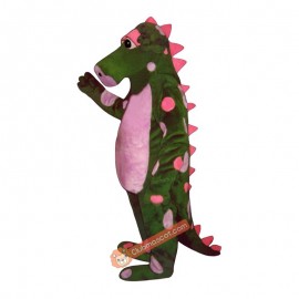 Polka Dot Dragon Mascot Costume, Polka Dot Dragon Costume