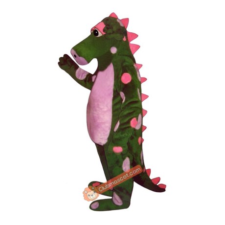 Polka Dot Dragon Mascot Costume, Polka Dot Dragon Costume