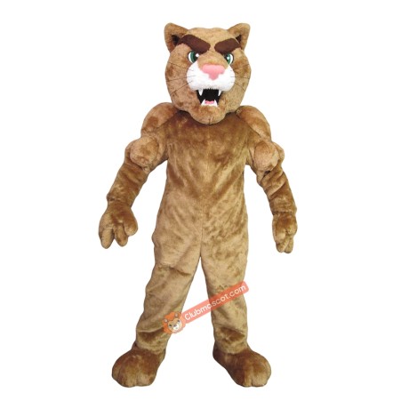 Power Cougar Mascot Costume, Power Cougar Costume Free Shipping