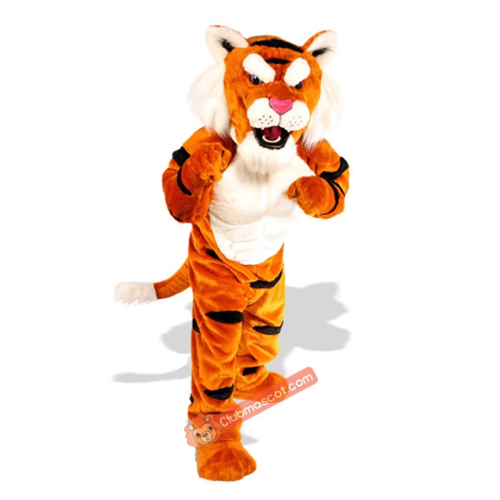 Power Tiger Mascot Costume, Power Tiger Costume