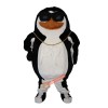 Punk Penguin Cartoon Mascot Costume, Punk Penguin Cartoon Costume