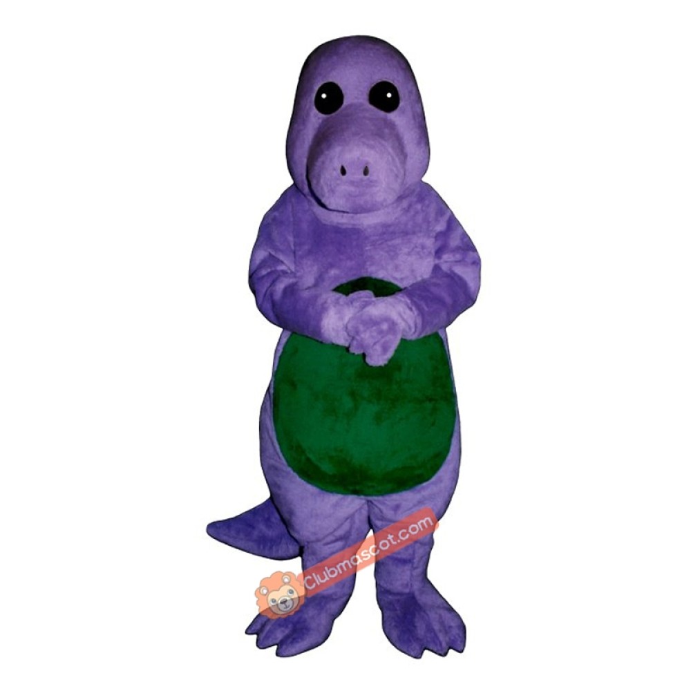 Purple Dinosaur Mascot Costume, Purple Dinosaur Costume