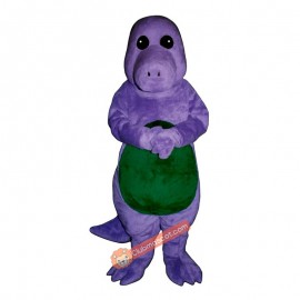 Purple Dinosaur Mascot Costume, Purple Dinosaur Costume