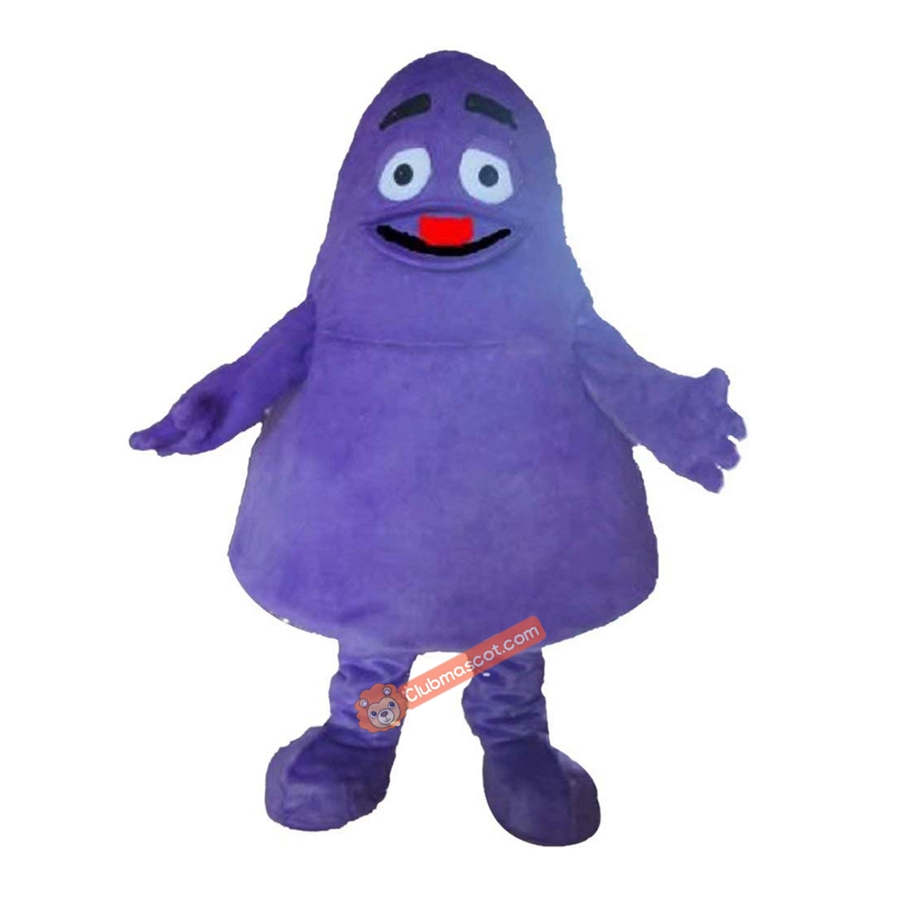 Purple Monster Cartoon Mascot Costume, Purple Monster Cartoon Costume