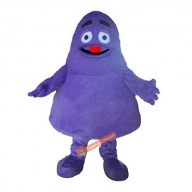 Purple Monster Cartoon Mascot Costume, Purple Monster Cartoon Costume