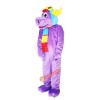 Purple Moose Elk Wapiti Cartoon Mascot Costume, Purple Moose Elk Wapiti Cartoon Costume