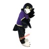 Purple Vest Sport Eagle Cartoon Mascot Costume, Purple Vest Sport Eagle Cartoon Costume