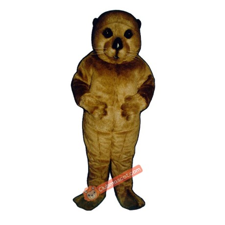 Realistic Otter Mascot Costume, Realistic Otter Costume