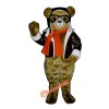 Red Bearon Mascot Costume, Red Bearon Costume