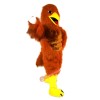 Red Brown Eagle Cartoon Mascot Costume, Red Brown Eagle Cartoon Costume