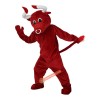 Red Cow Bull Bison Cartoon Mascot Costume, Red Cow Bull Bison Cartoon Costume