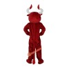 Red Cow Bull Bison Cartoon Mascot Costume, Red Cow Bull Bison Cartoon Costume