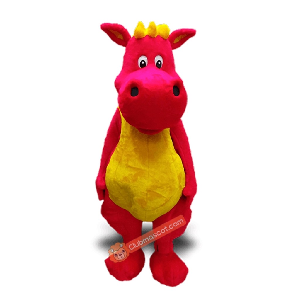 Red Dragon Mascot Costume, Red Dragon Costume