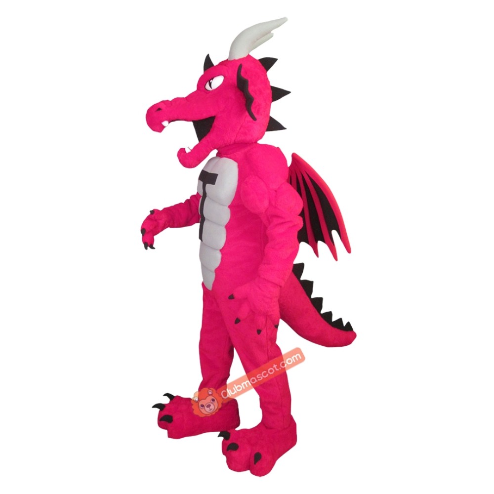 Red Dragon Mascot Costume, Red Dragon Costume