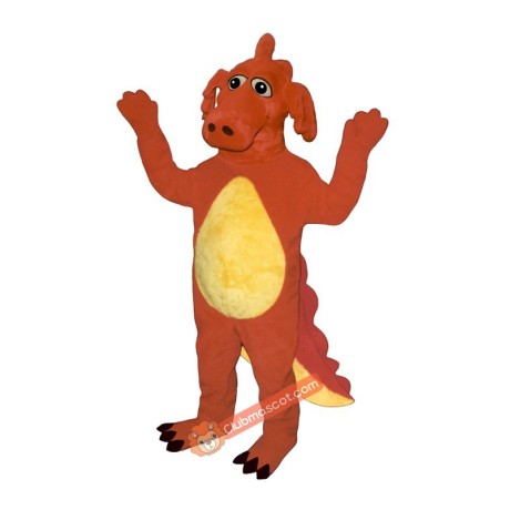 Red Dragon Mascot Costume, Red Dragon Costume