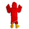 Red Eagle Bird Cartoon Mascot Costume, Red Eagle Bird Cartoon Costume