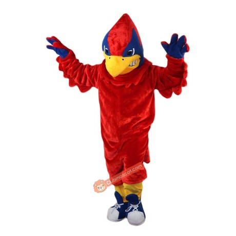 Red Eagle, Bird Cartoon Mascot Costume, Red Eagle, Bird Cartoon Costume