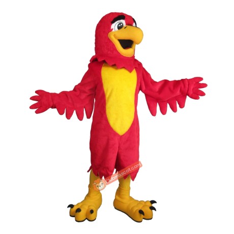 Red Falcon Mascot Costume, Red Falcon Costume