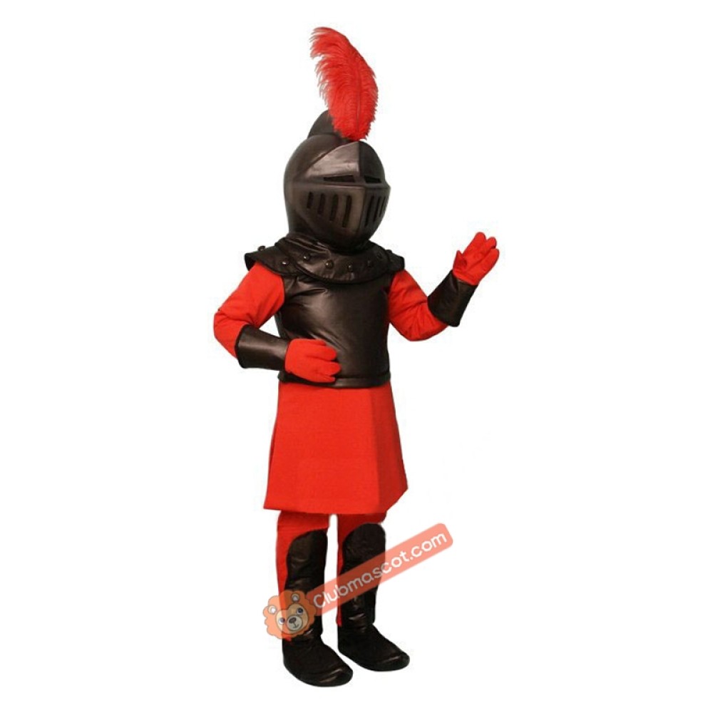 Red Knight Mascot Costume, Red Knight Costume