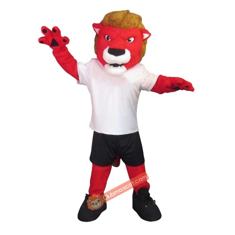 Red Lion Mascot Costume, Red Lion Costume