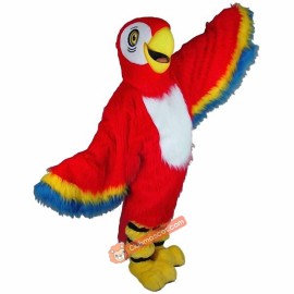 Red Macaw Mascot Costume, Red Macaw Costume