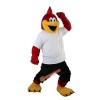 Red Sport Eagle Cartoon Mascot Costume, Red Sport Eagle Cartoon Costume