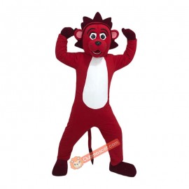 Red lion Cartoon Mascot Costume, Red lion Cartoon Costume