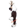 Reindeer Long Hair Quality Cartoon Mascot Costume, Reindeer Long Hair Quality Cartoon Costume