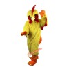 Rhubarb Chicken, Yellow Cock Mascot Costume, Rhubarb Chicken, Yellow Cock Costume