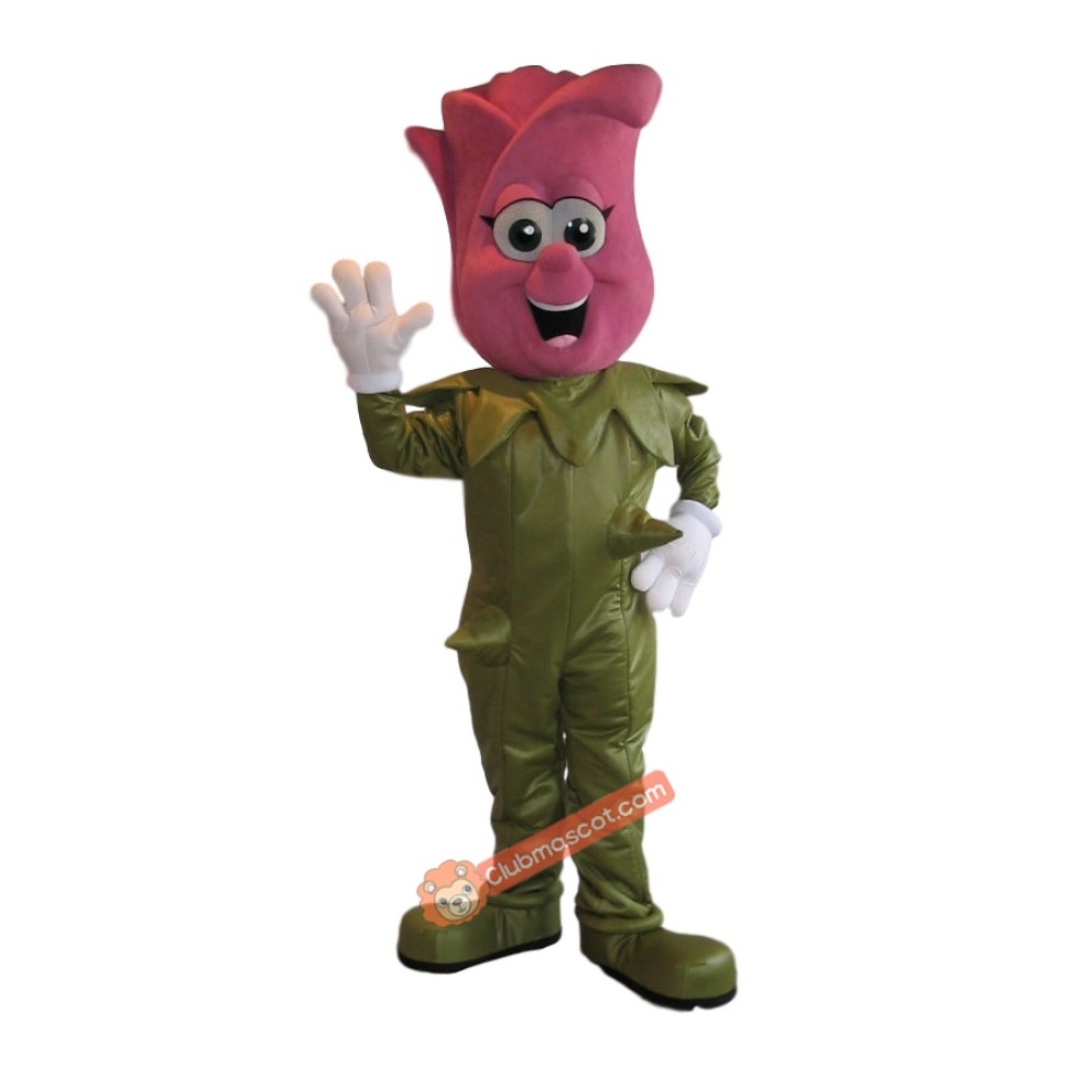 Rose Mascot Costume, Rose Costume