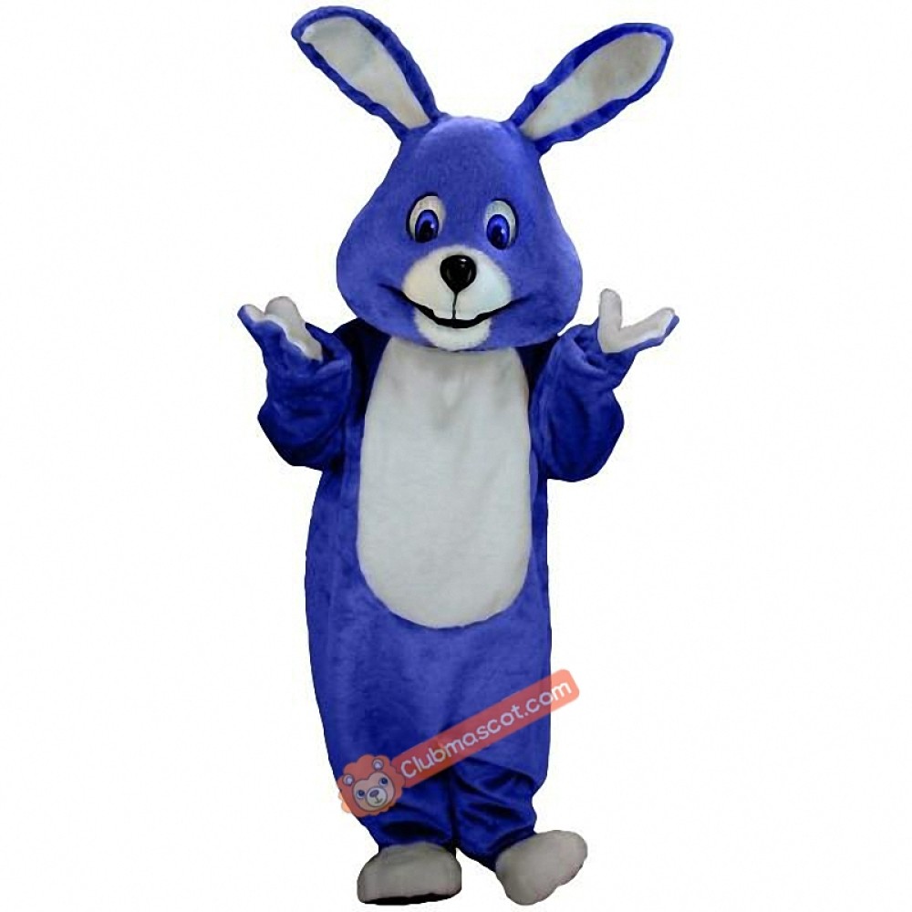 Royal Blue Bunny Lightweight Mascot Costume, Royal Blue Bunny Costume