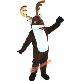 Rudy the Reindeer Mascot Costume, Rudy the Reindeer Costume