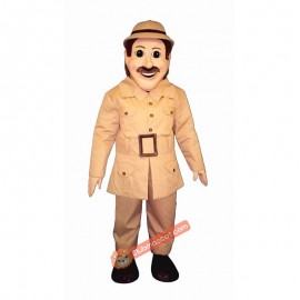 Safari Sam Mascot Costume, Safari Sam Costume