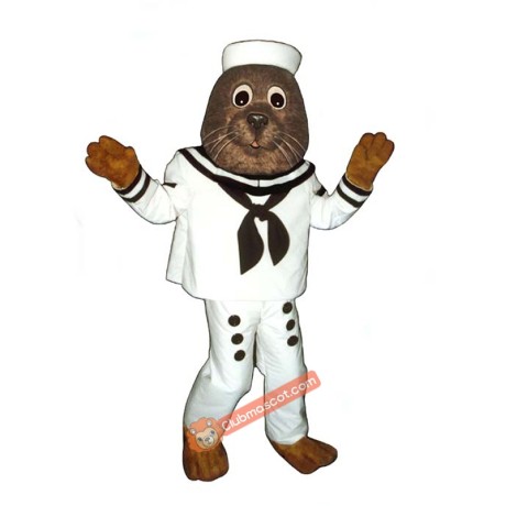 Sailing Otter Mascot Costume, Sailing Otter Costume