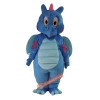 Cartoon Dragon Blue Dinosaur Mascot Costume, Cartoon Dragon Blue Dinosaur Costume