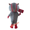 Grey Robot Mascot Costume, Grey Robot Costume