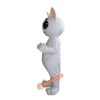 White Duomi Cat Mascot Costume, White Duomi Cat Costume