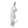 Pink White Rabbit Mascot Costume, Pink White Rabbit Costume