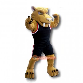 Power Sabretooth Tiger Mascot Costume