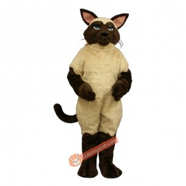 Sally Siamese Mascot Costume, Sally Siamese Costume