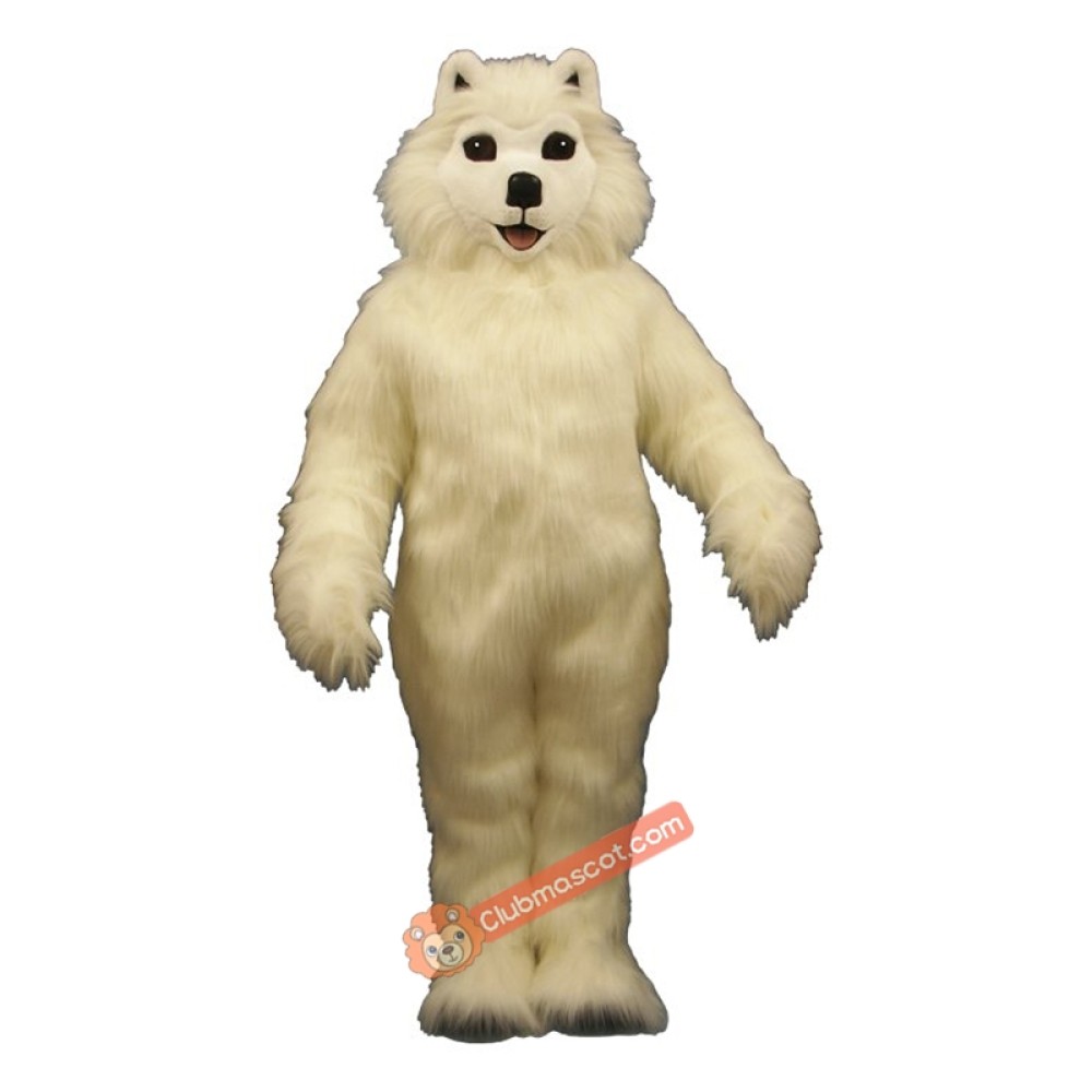 Sam Samoyed Mascot Costume, Sam Samoyed Costume