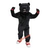 School Ferocious Black Bear Mascot Costume, School Ferocious Black Bear Costume